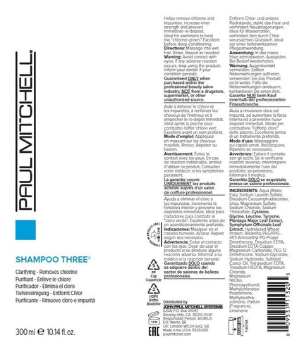 Paul Mitchell Three 300 Ml Importado De Usa