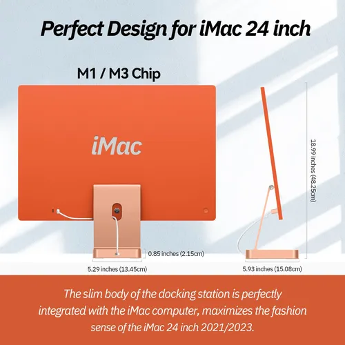 Hub Usb C Para iMac De 24 2021-2024 Minisopuru, Con Conexi