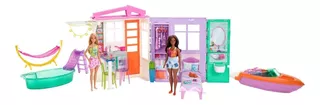 Set De Juego Barbie Vacaciones En La Casa De Verano Color Multicolor