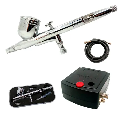 comprar Kit Completo Para Tatuaje Temporal Aerógrafo Compresor
