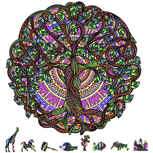 Rompecabezas De Madera 'árbol De Vida' De 500 Piezas A...