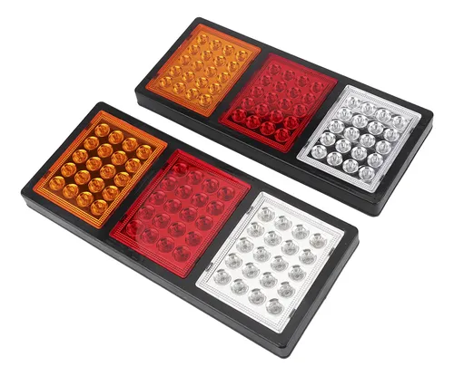 Par De Luces Traseras Para Camión, 60 Led, Brillantes, Ip67