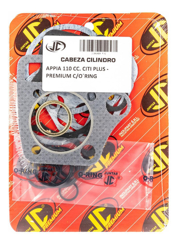 Junta Tapa Cilindro Appia Citi Plus 110 Premium Oring Jc