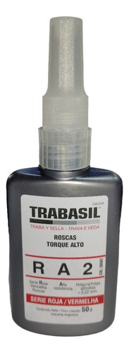Adhesivo Trabasil Ra2 Serie Roja Rosca Torque Alto X 50g