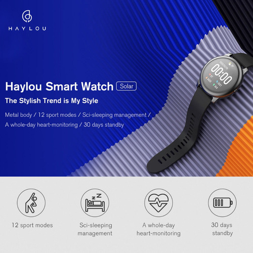 Relógio Smartwatch Haylou Solar Ls05 Versão Global