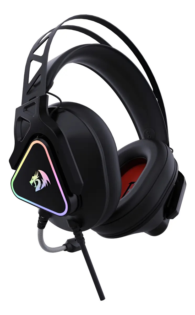 Headset Gamer Redragon Cadmus, RGB, Som Surround 7.1 H370 Preto