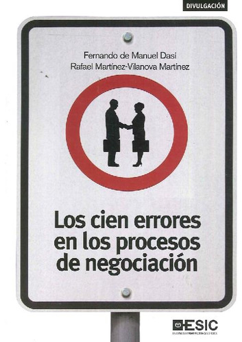 Libro Los Cien Errores En Los Procesos De Negociación De Fer