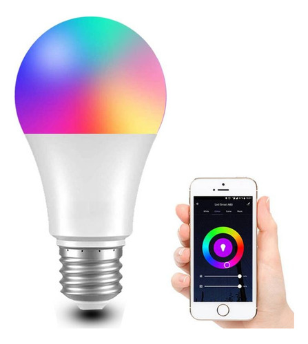 Foco Inteligente Led Rgb Wifi Para Alexa 9w 850 Lúmenes