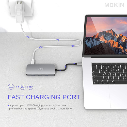 Adaptador Usb C A Hdmi Vga Lector Sd/tf Usb 3.0 Usb-c