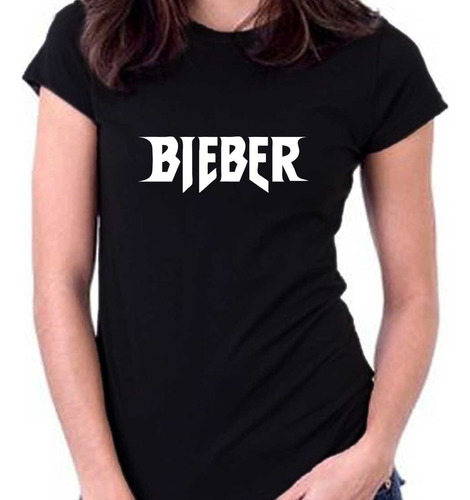 Remera Mujer Justin Bieber 100% Algodón Calidad Premium
