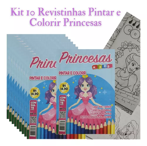 PRINCESAS - LER, COLORIR E BRINCAR