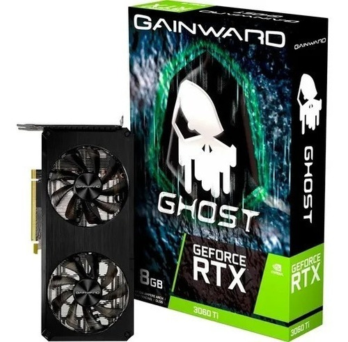 Imagem 1 de 5 de Placa De Vídeo Rtx 3060ti 8gb Gainward Ghost Lhr Nf/garanti