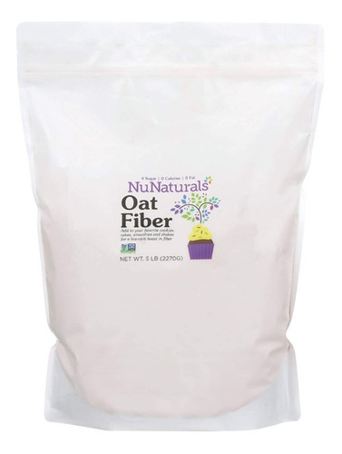 Nunaturals Fibra De Avena (oat Fiber) 5 Lb