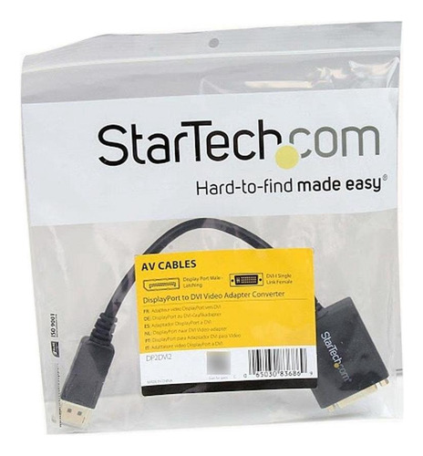 Adaptador Video Dp Display Port M Dvi H Startech