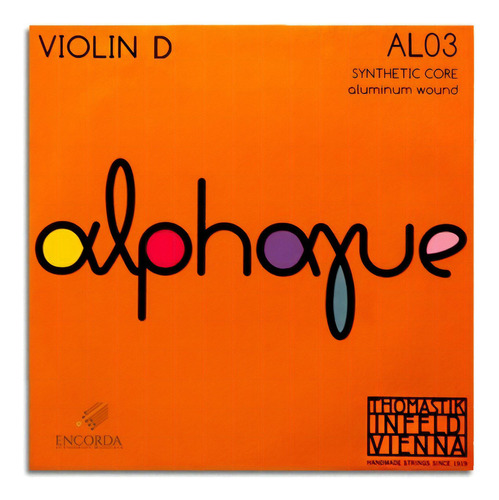 Corda Ré Avulsa Para Violino Thomastik Alphayue Al03