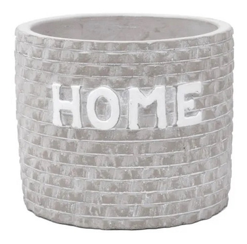 Imagem 1 de 4 de Vaso Concreto Home Bricks Cinza 10,7x10,3x9cm Urban