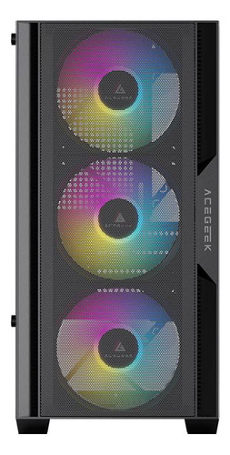 Gabinete Gamer Acegeek Stratus Mesh Rainbow Midtower Com 3 F