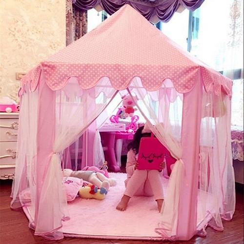 Castillo Carpa Princesa Rosa Nina Casa Plegable 140x135