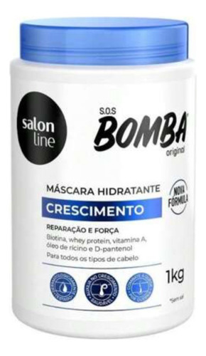 Máscara De Hidratação Sos Bomba Original Salon Line 1kg