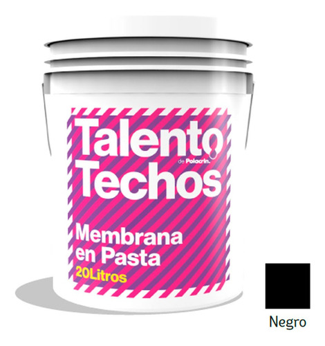 Membrana En Pasta Talento Polacrin Impermeable X 20 Negro