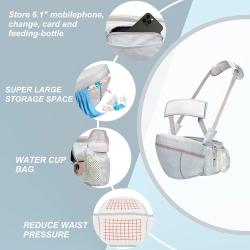 Soporte De Asiento De Cadera Para Bebé, Taburete Ergonómico