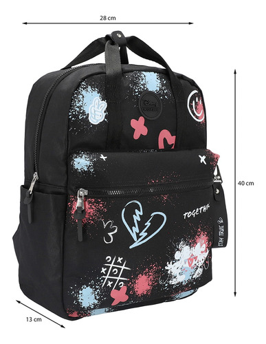 Mochila Para Mujer W Capsule Negro Multicolor Hbsumati2cw