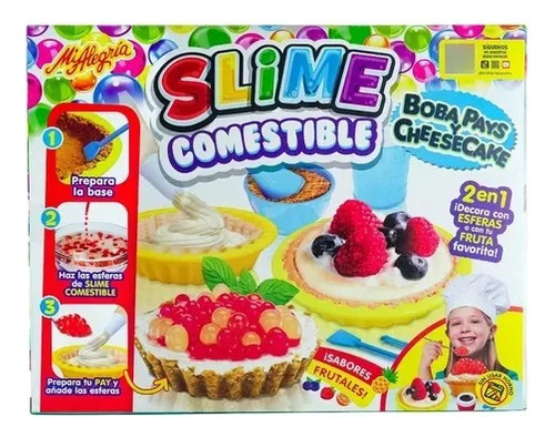 Mi Alegría Slime Comestible Boba Pays Y Cheesecake