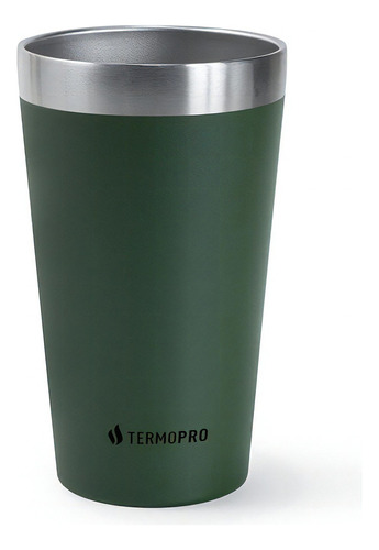 Copo Térmico Para Cerveja 473ml Verde Termopro Liso