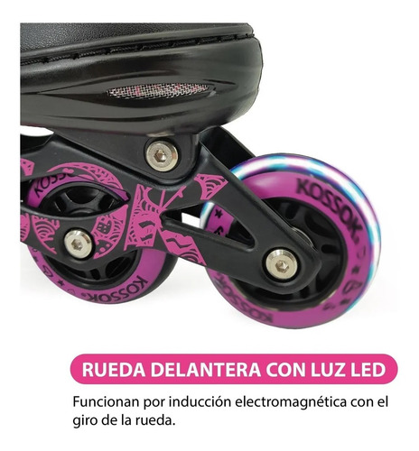 Rollers Kossok Onyx Extensibles Con Protecciones 3 Mod En 1