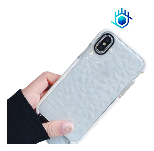 Imagen 5 de 9 de Case Para Galaxy De Diamantes 3d Goma Gruesa Relieve Resistente Uso Rudo Hombre Mujer Dama Funda Bordes Con Airbag Moda