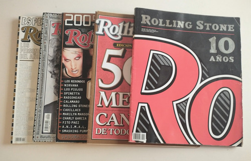 Rolling Stone Argentina Lote 5 Anuarios/especiales