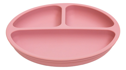 Prato Com Ventosa De Silicone Para Bebês E Criança Buba Cor Rosa