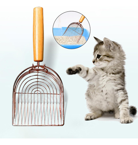 Pala Para Arena Para Gatos, De Acero Inoxidable, Pala