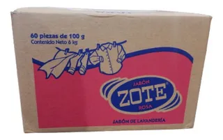 Caja Jabón Zote Rosa 60 Piezas De 100g C/u
