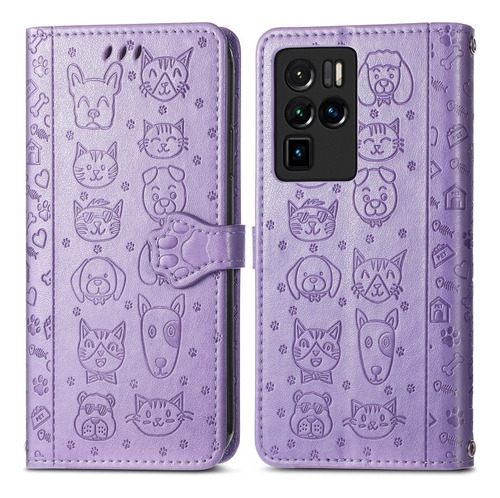 Funda De Gato Y Perro For Zte Nubia, Con Correa Y Tarjetero