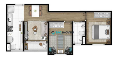 Imagem 1 de 14 de Apartamento Para Venda Com 45 Metros Quadrados No Jardim São Vicente Em Campinas - Sp. - Ap2435