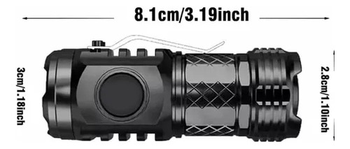 Linterna Superpotente Con Tres Ojos De German Monster Mini F