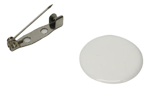 Pin Sublimable Plástico 2cm Base Gancho 20 Unidades