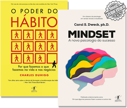 Kit Livros O Poder Do Hábito + Mindset - Novo Lacrado