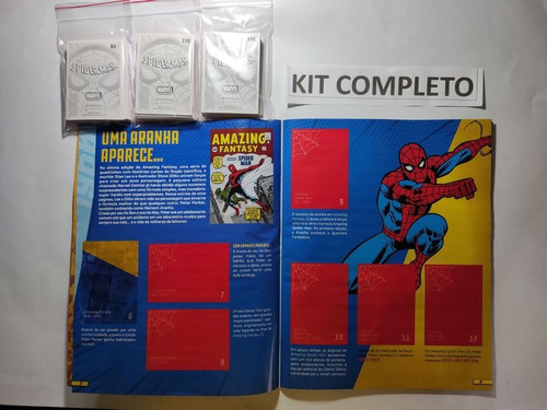 Album De Figurinhas Homem Aranha-60 Anos Completo Para Colar (Usado)