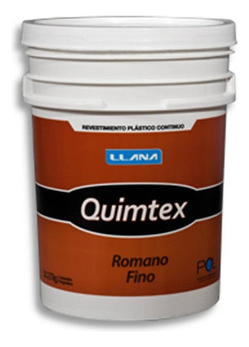 Quimtex Romano Fino - Revestimiento Plástico - 27kg Color Blanco