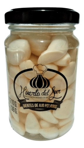 Dientes De Ajo Pelados 210g - Listo Usar - Huerto Del Sur