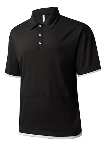 Camisa De Golf Casual Deportiva De Manga Corta Para Hombre,