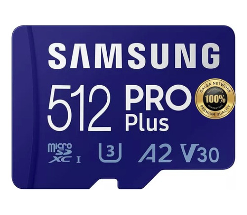 Tarjeta De Memoria Samsung Pro Plus Adaptador 512gb 160mb/s