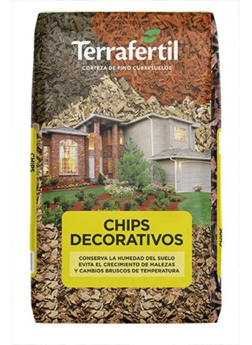 Chips Decorativos 5 Litros Terrafertil / Corteza De Pino 