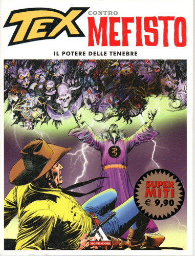 Tex Contro Mefisto Nº 05 - Il Potere Delle Tenebre - Editora Mondadori - Formato 16 X 21 - Capa Mole - 2012 - Bonellihq 5 Cx224c Dez21