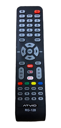 Control Remoto Para Pantalla Smart Tv Atvio + Pilas 