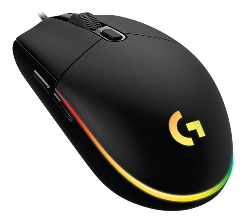 Mouse gamer de juego Logitech G Series Lightsync G203 lila