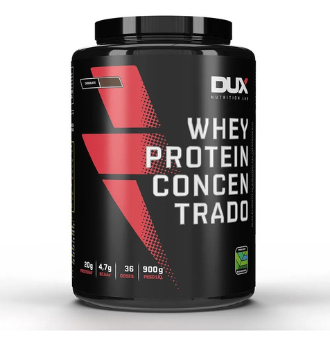 Whey Protein Concentrado Dux Nutrition (900g) Sabores Sabor Cappuccino