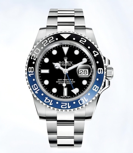 Relógio Eta Gmt - Aço Inox 904l - Cerâmica - 40x13mm